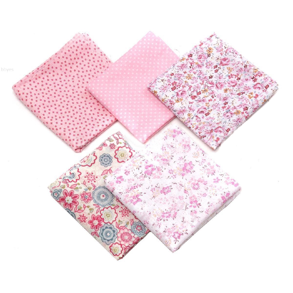 Bộ 5 miếng vải 50x50cm làm đồ thủ công nhiều họa tiết