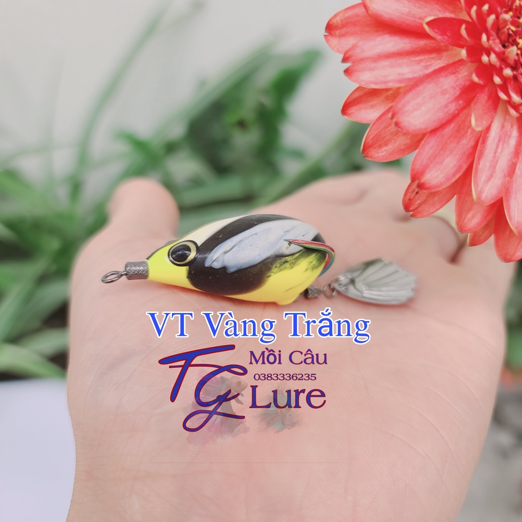 Mồi Nhái hơi VT lure lưỡi titan Chuyên lure lóc M1