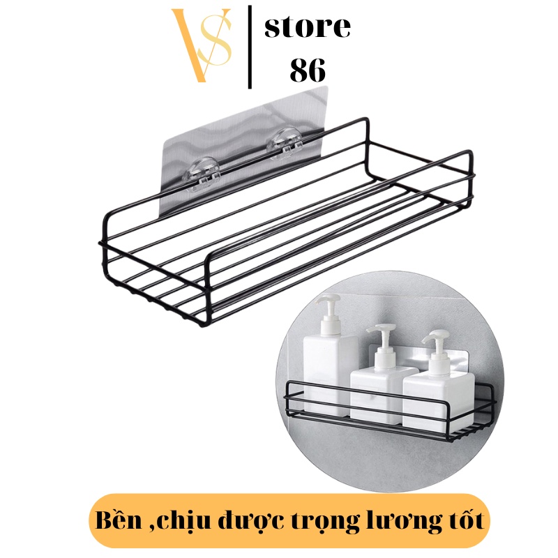 Kệ Sắt Dán Tường Nhà Tắm,Kệ Hình Chữ Nhật Cho Nhà Bếp ,Tiện Lợi, Dễ Sử Dụng, Siêu Chắc Chắn