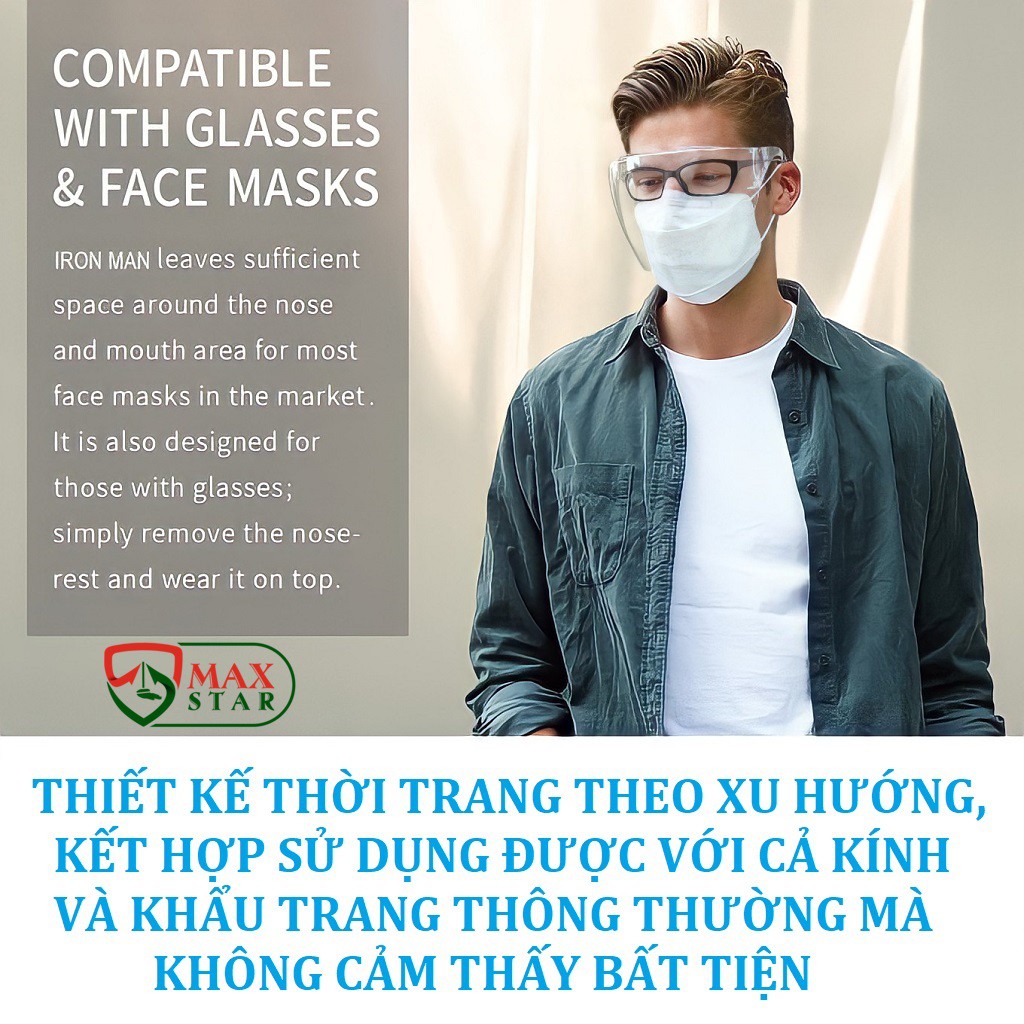 Kính bảo hộ chống giọt bắn phòng dịch Chống bụi khói Bảo vệ mắt khi lái xe Bảo hộ xe máy chống sương mù Kính face shield | BigBuy360 - bigbuy360.vn