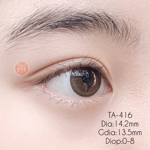 [OFF 50%: 125K/Đôi] 5 mẫu kính áp tròng nâu tự nhiên Tinteye Lens 0 - 8 độ