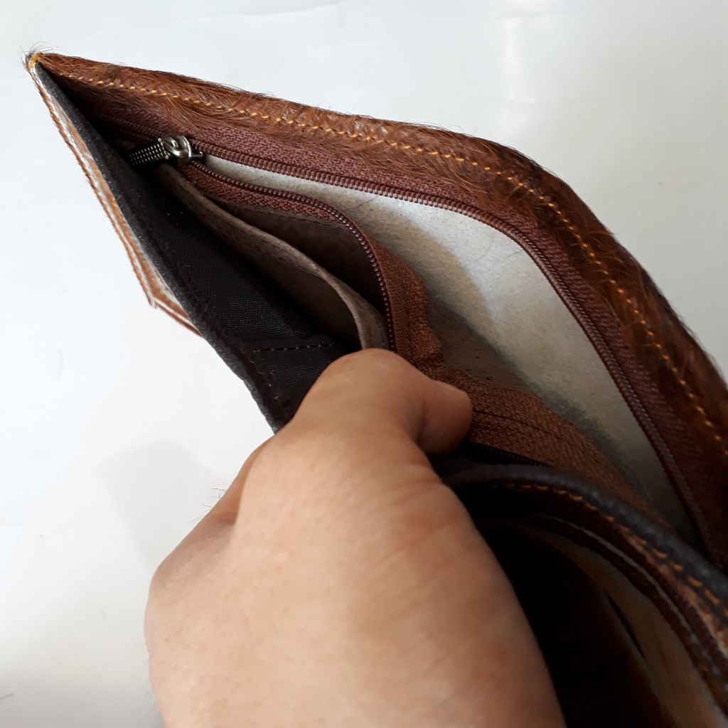 Ví Nam Da Bò Thật Nguyên Lông Đẹp Độc Lạ HKT Shop VN355