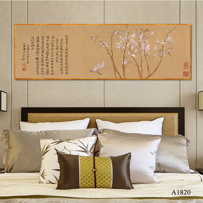 Ga Trải Giường 40x160cm In Hình Cây May Mắn Phong Cách Trung Hoa Hiện Đại