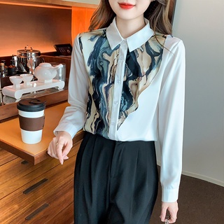 Áo Sơ Mi Nữ Dài Tay Cổ Bẻ Thời Trang Công Sở