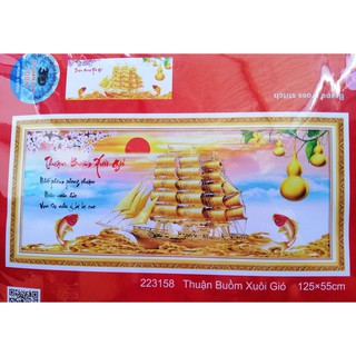 Tranh thêu chữ thập Thuận buồm xuôi gió (chưa thêu) 223158