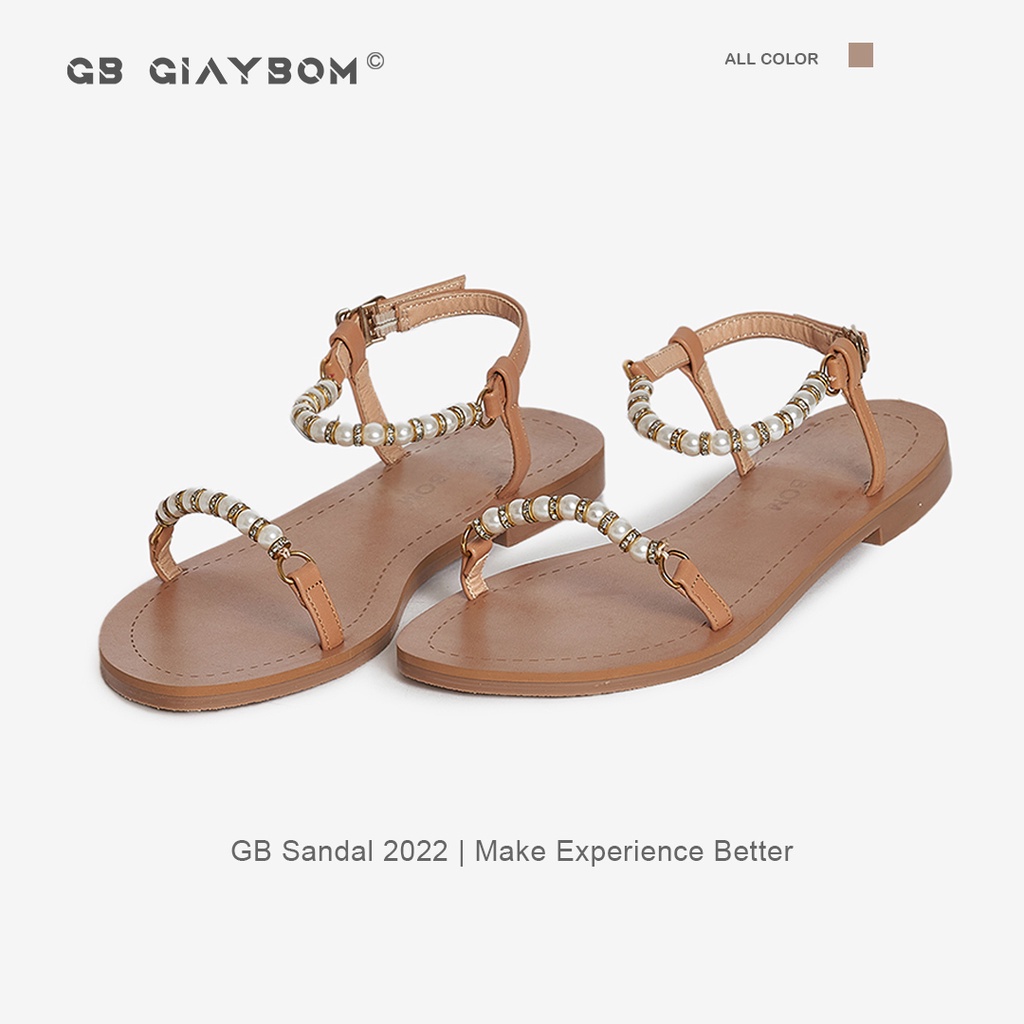 Giày Sandal nữ giayBOM đế bệt GB00117