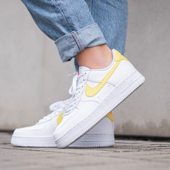 Nike Air Force 1 Chính Hãng FREESHIP Giày Nike Nữ Auth - Nike AF1 Light Citron Mango Chính Hãng