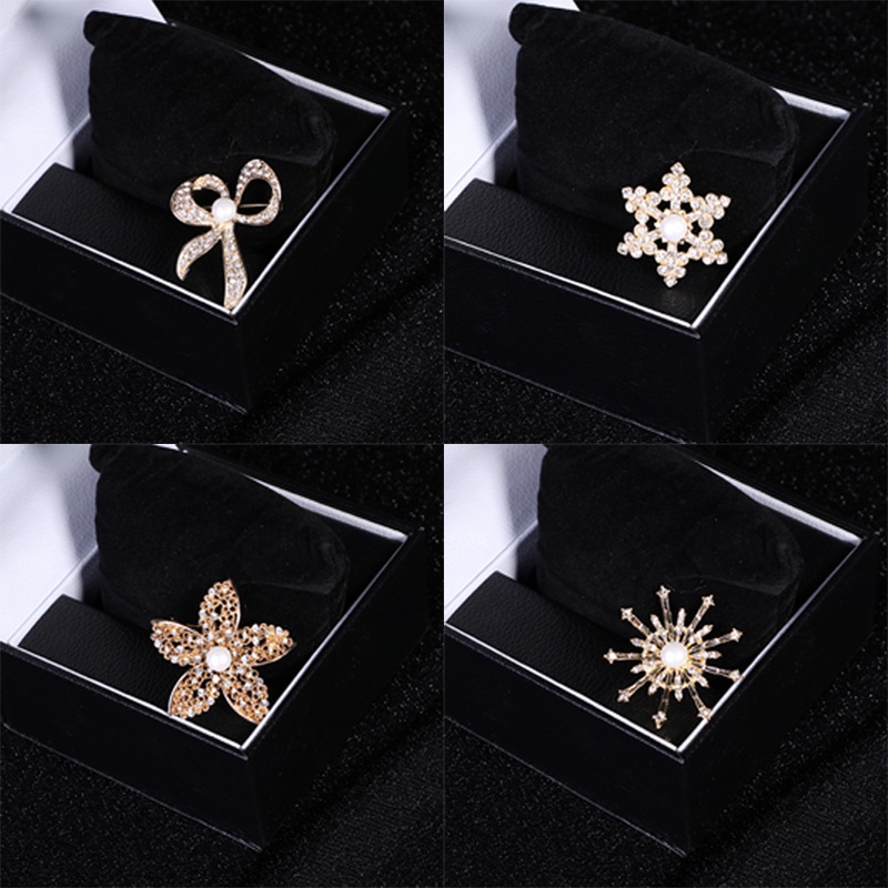 Ghim cài MANYUE cố định micro bằng vải nhung đính đá zircon chất lượng cao chống lộ thời trang
