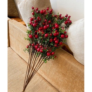 CÀNH LỰU PHÚ QUÝ 18 QUẢ NHIỀU LÁ TRANG TRÍ DECOR