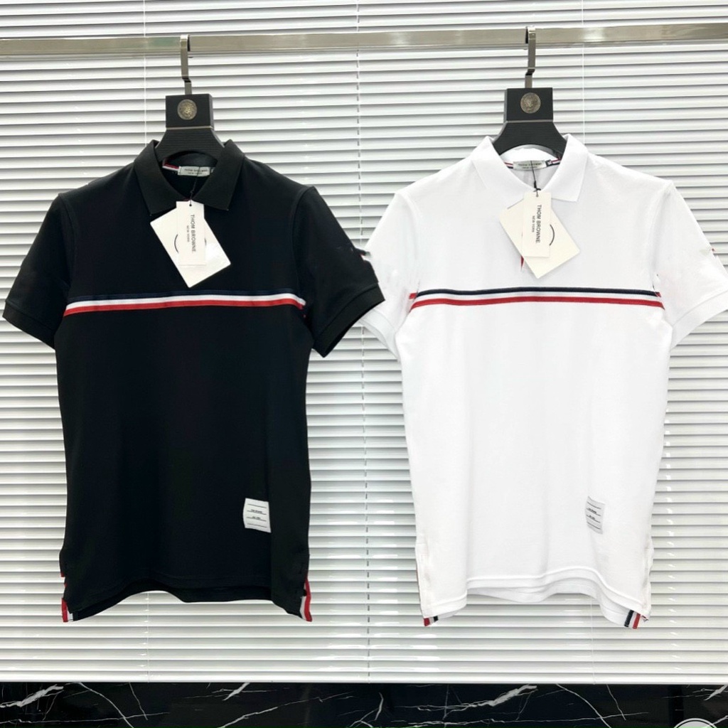 Áo phông polo nam Tb giá rẻ , ao thun nam tay ngắn cổ bẻ thời trang sọc ngang ngực