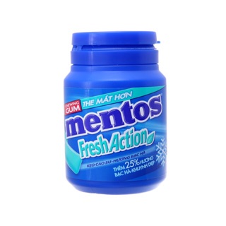 KẸO CAO SU MENTOS FRESH ACTION LỌ 56G