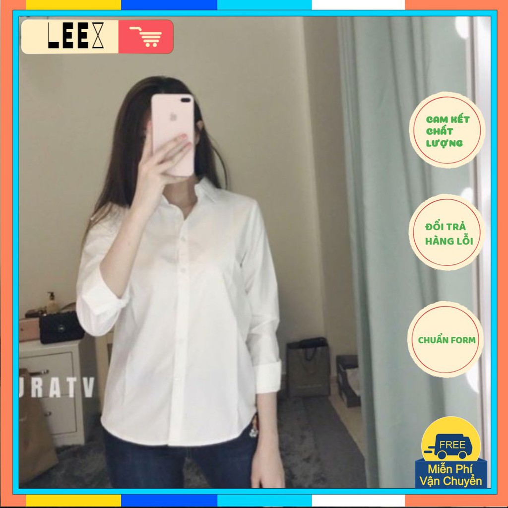 [Kèm VIDEO] Áo sơmi trắng basic chất đẹp (có size) form chuẩn