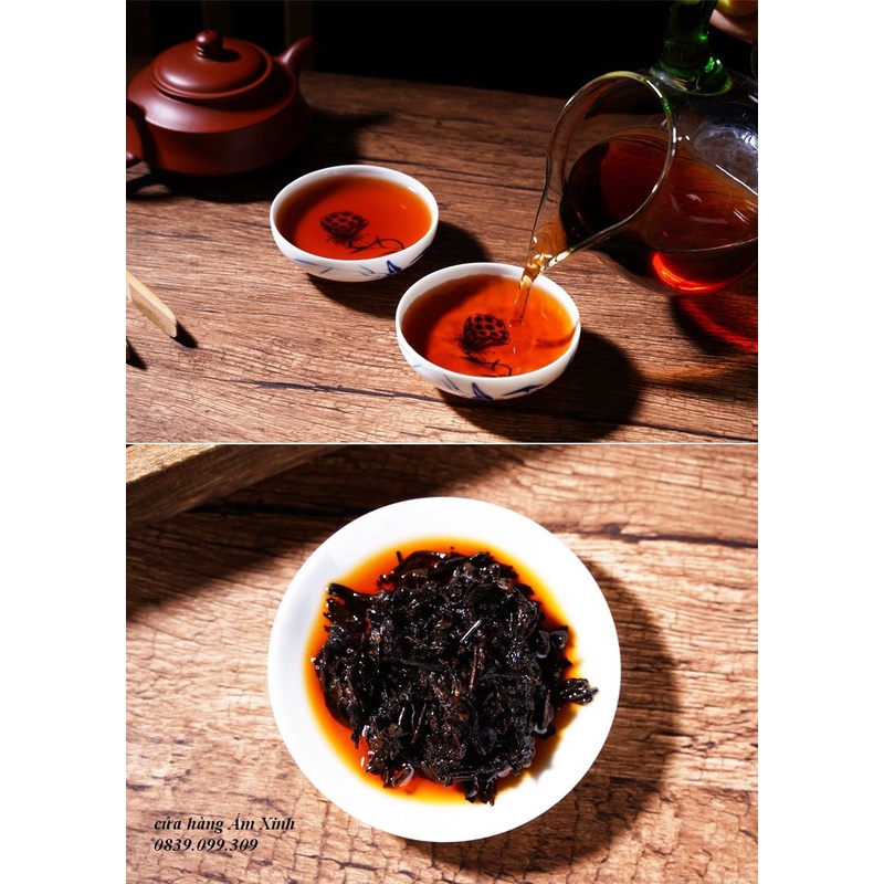 Bánh trà phổ nhĩ chín Vân Nam (Bánh 357 gram, năm 2017)