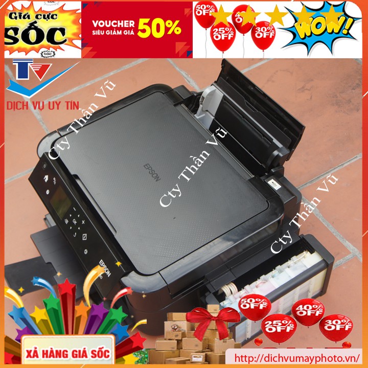 Máy in phun màu cũ đa chức năng Epson L850 sử dụng 6 màu mực in đẹp chuẩn chất lượng trên 80%