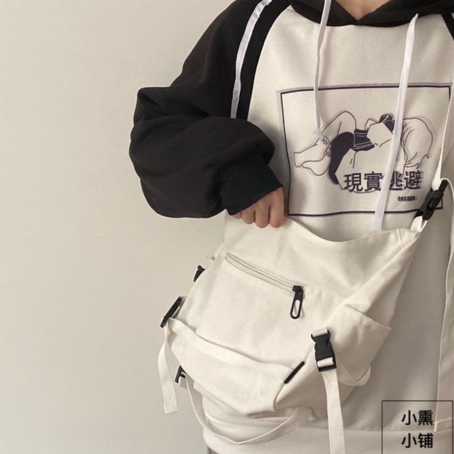 Túi vải 🍒 Túi Đeo Chéo Canvas size to phong cách streetwear TT002T