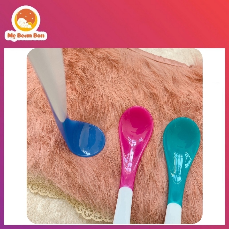 Thìa Báo Nóng Ăn Dặm Cho Bé Từ 6 Tháng Tuổi Trở Lên Chất Liệu Silicon Cao Cấp