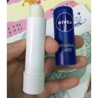 hàng khuyến mãi - son dưỡng môi giảm thâm nivea chuyên sâu original care 12h - 4,8g