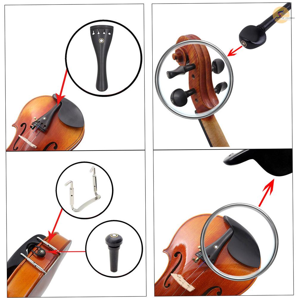 Set 15 Phụ Kiện Cho Đàn Violin 4/4 Kèm Phụ Kiện Đuôi + Phụ Kiện Chuyên Dụng