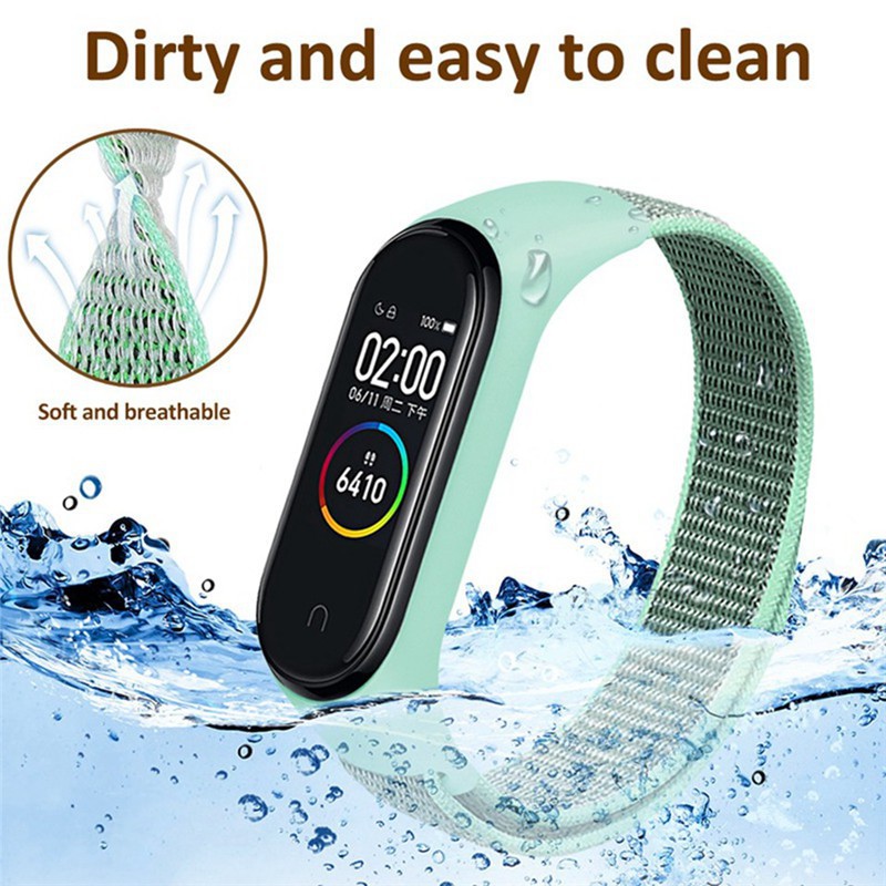 Dây Đeo Sợi Nylon Mềm Thoáng Khí Cho Đồng Hồ Thông Minh Xiaomi Mi Band 5 / 4 / 3 Xiaomi Mi Band 3 / 4 / 5