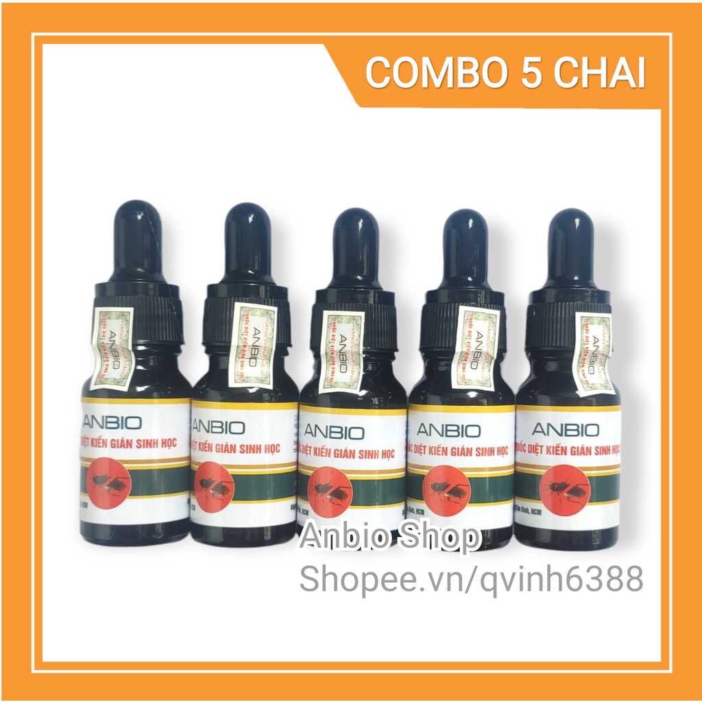 Combo 5 chai thuốc diệt kiến gián Anbio diệt tận gốc kiến hôi, kiến đen