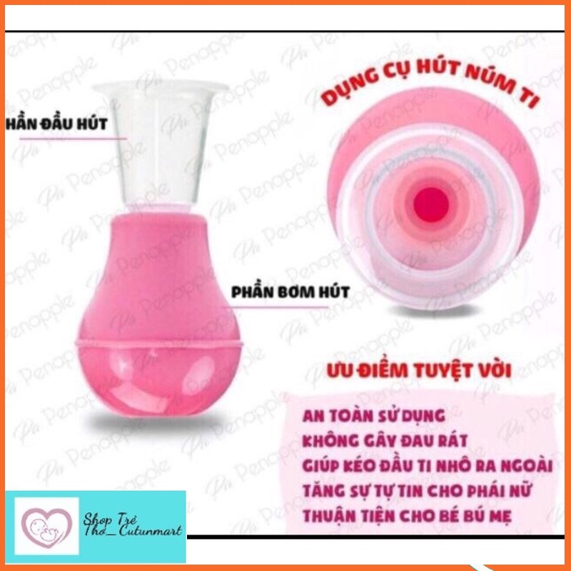 Dụng cụ kéo hút đầu ngực núm ti kéo dài đaauf ti cho mẹ thuận tiện cho bé ti mẹ
