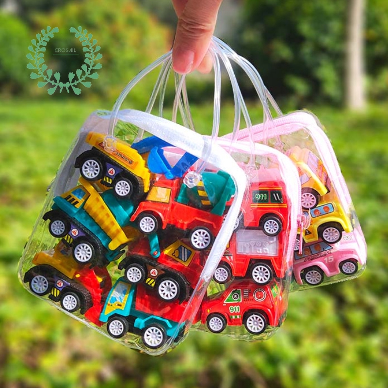 Bộ 6 Xe Đồ Chơi Dễ Thương Cho Bé