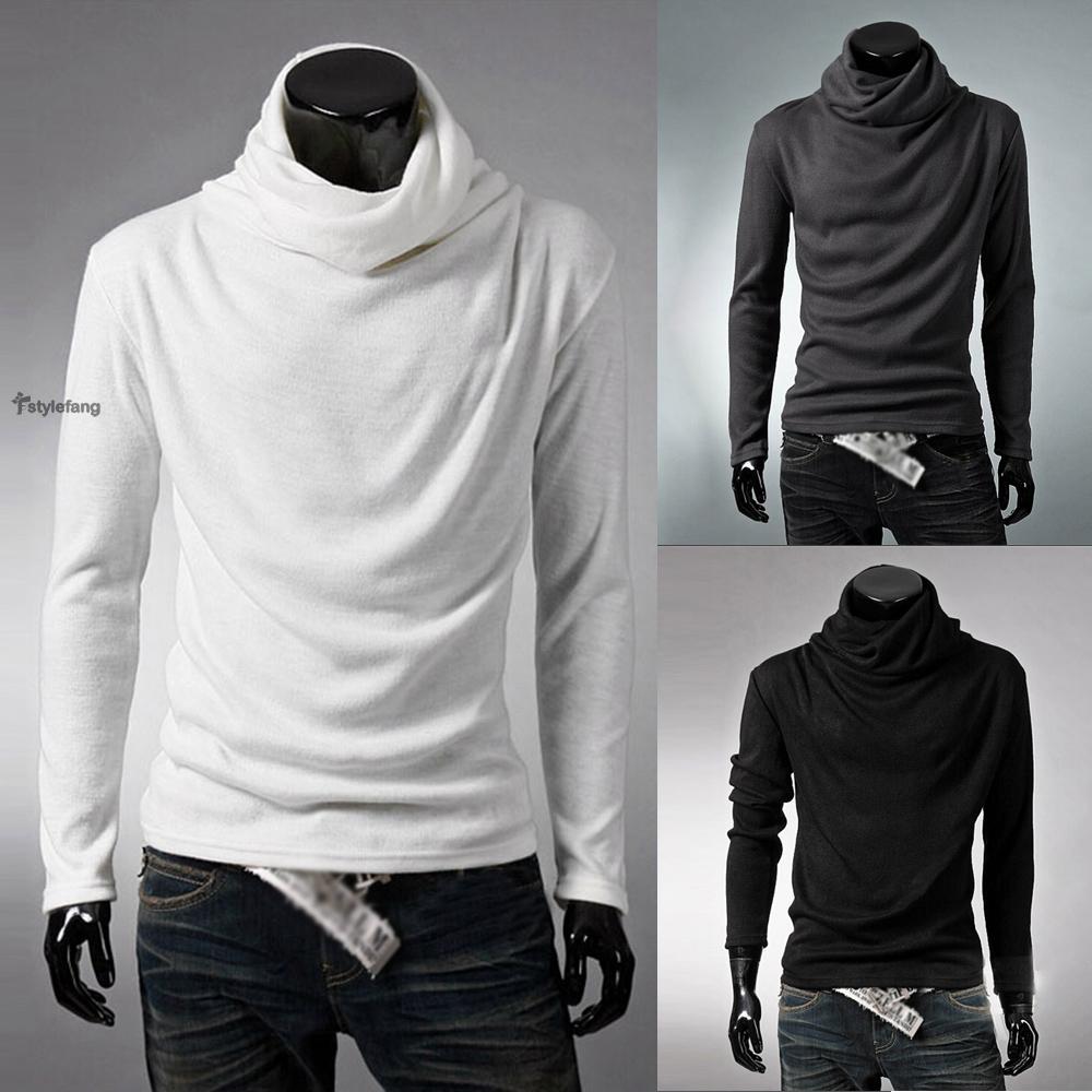 Pullover High Neck Turtleneck Slim Fit Pullover Jumper Sweater Men Tops Slim Warm Stretch New Knitwear Fashion | BigBuy360 - bigbuy360.vn