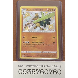 Thẻ bài Pokemon TCG : Galarian Sirfetch'd Shiny chính hãng