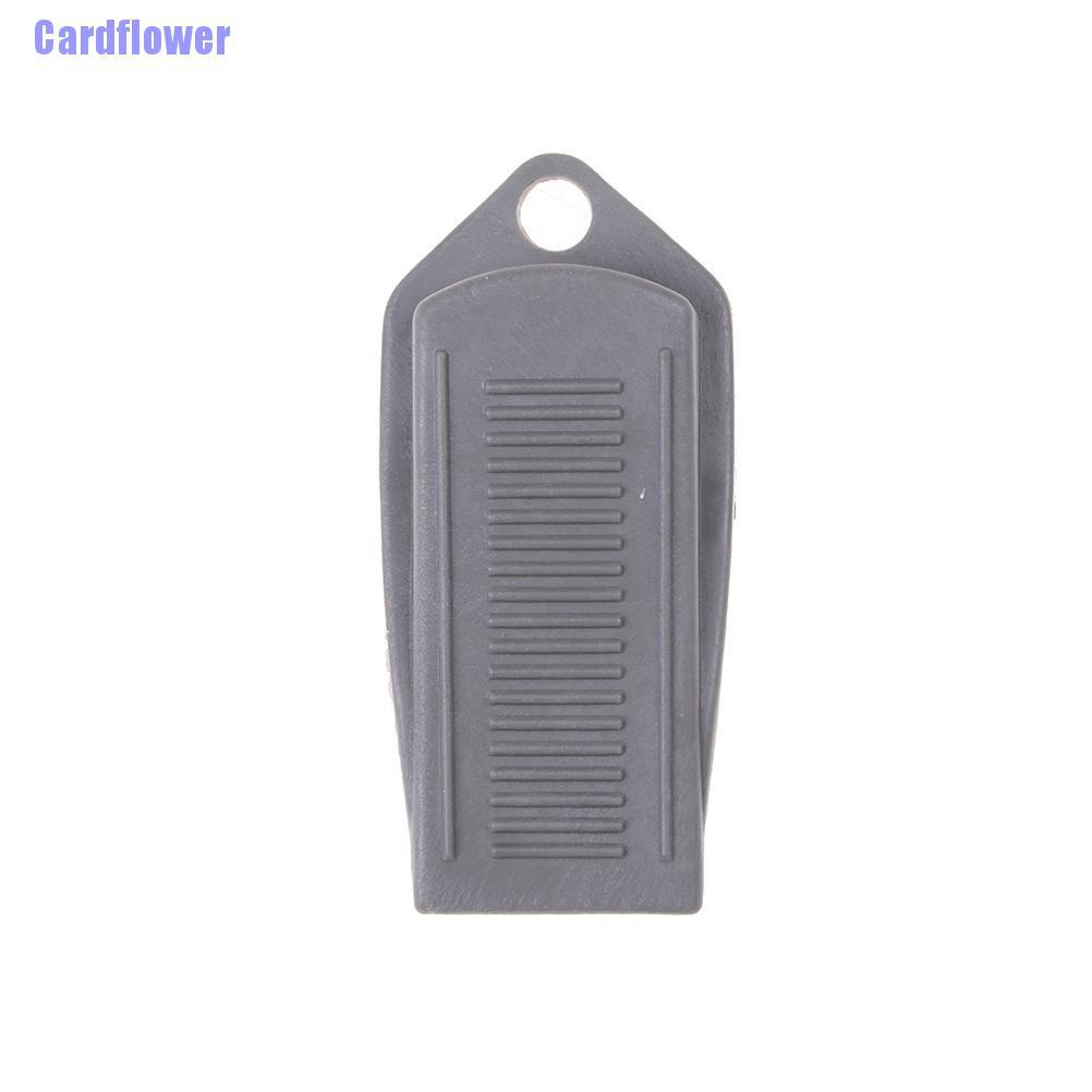 Cardflower  1pcs Door Wedge Shaped Rubber Door Stops Non-Slip Black Rubber Door Buffers