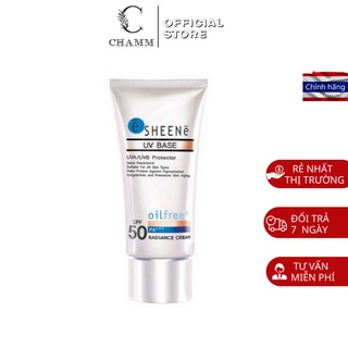 Kem chống nắng SHEENE UV Base nâng tone trang điểm kiềm dầu kết hợp với kem lót 30g chính hãng thái lan