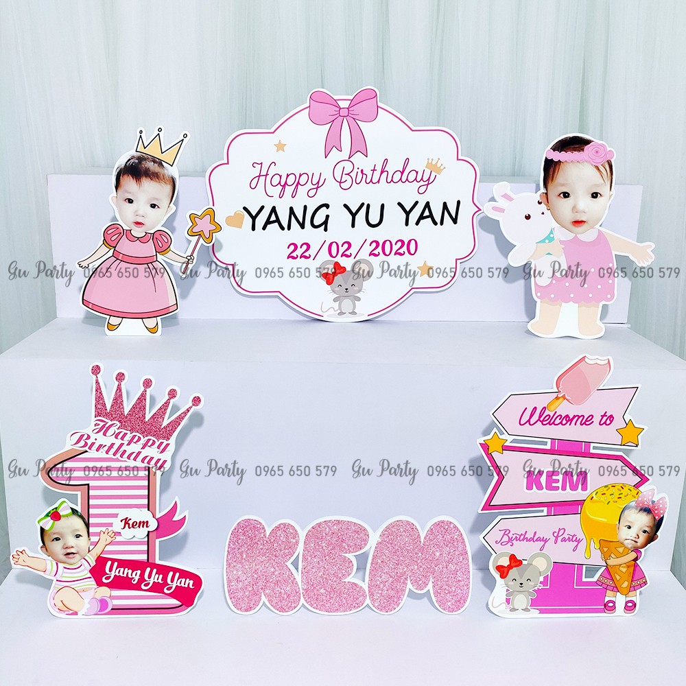 Combo Chibi Sinh Nhật Nhiều Mẫu Cho Bé Siêu Xinh