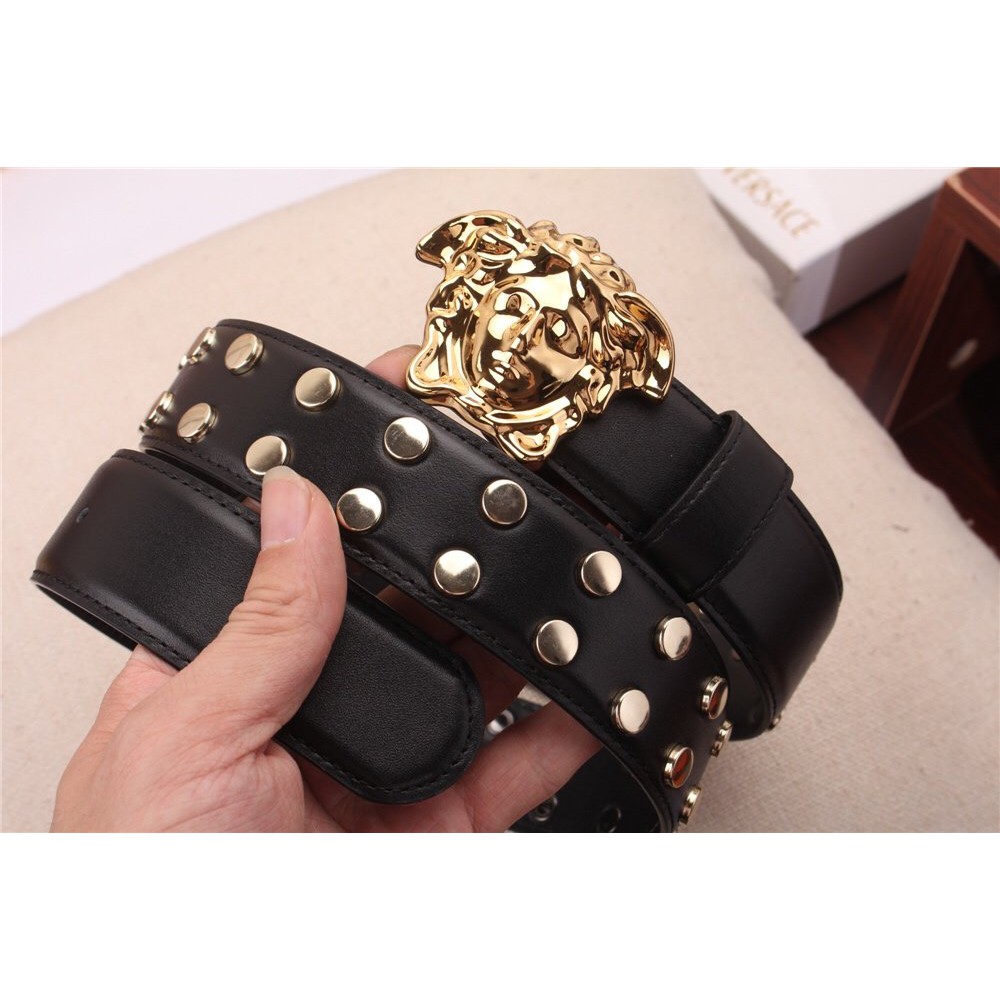 Thắt lưng Versace Belt Couple Genuine Leather Luxury Waist Strap Jeans Pants Pin Buckle Waistband 189