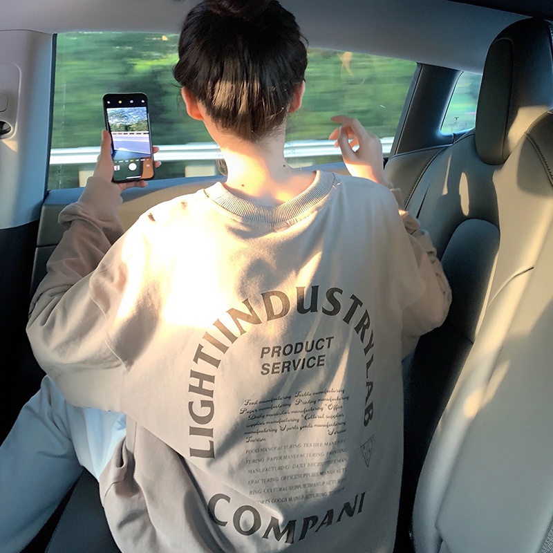 Áo thun dài tay giả hai lớp phong cách Hàn Quốc trẻ trung dành cho nữ | BigBuy360 - bigbuy360.vn