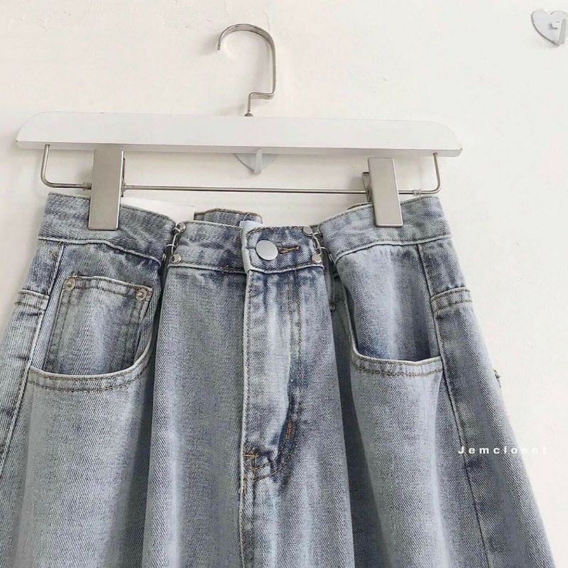 Quần Jeans Ống Rộng Nữ Chỉnh Eo - Quần Bò Ống Rộng Gài Khuy Nữ Quảng Châu ( Có Sẵn ) | WebRaoVat - webraovat.net.vn