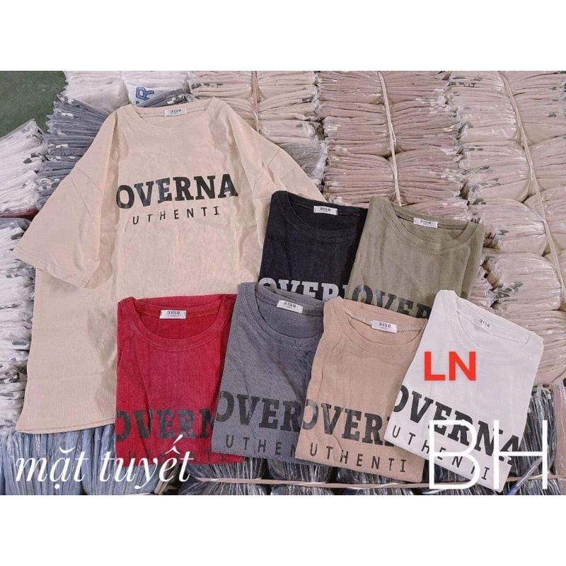 Áo thun chữ OVERNA DA6