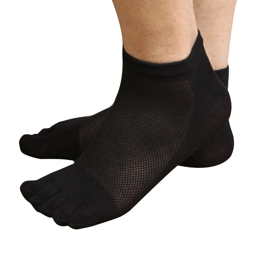 Tất cotton lưới thể thao 5 ngón cho nam
