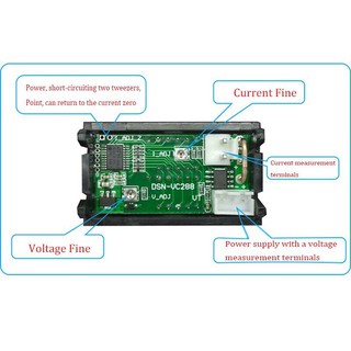 Đồng hồ đo vôn ampe 4 bit 10A 0-100v