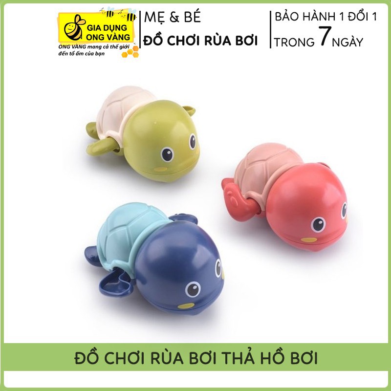 (PT) Đồ Chơi Rùa Con Mini Thả Hồ Bơi Cho Bé Chạy Dây Cót - An Toàn Cho Bé