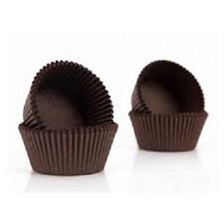 300 chén giấy cupcake mềm Nâu - số 8