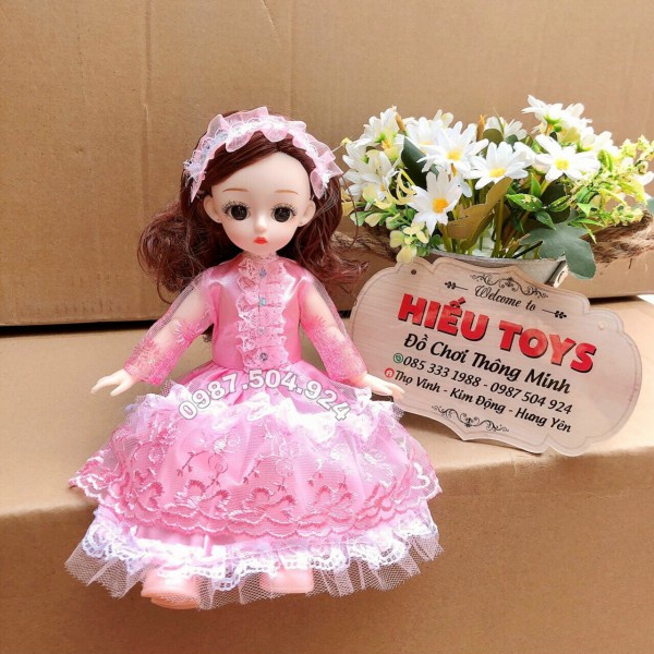 Búp Bê Mắt Đá 4d Xinh  Xắn Có Khớp Cao 30cm Váy Thiết Kế Thời Trang Đồ Chơi cho Bé Gái Hiếu Toys