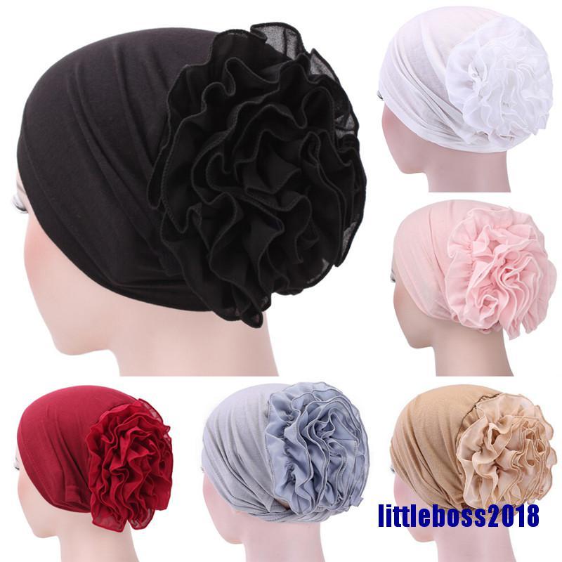 Khăn Turban Trùm Đầu Co Giãn In Họa Tiết Hoa Phong Cách Ấn Độ Thời Trang 2018 Cho Nữ