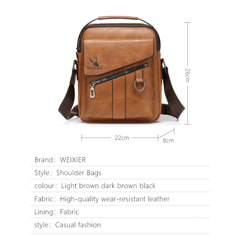 Túi Da Đeo Chéo Phong Cách Vintage Sang Trọng Cho Nam | BigBuy360 - bigbuy360.vn