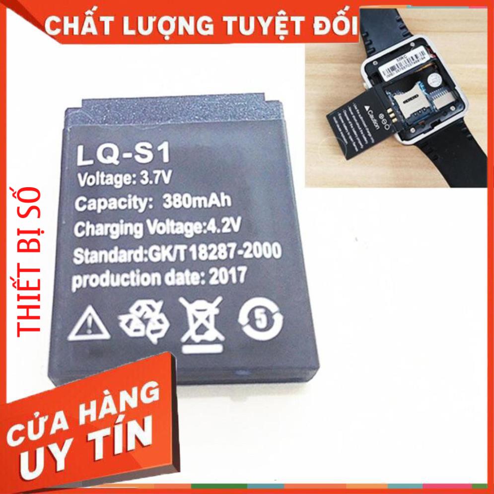 Pin đồng hồ thông minh DZ09,X6,A1, A8L, A8Li, GM08, Apwatch, GM08, A9L, W88 380Mah -dc2521