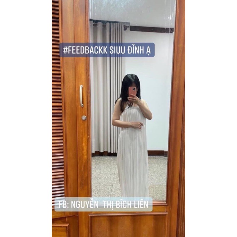 🌺 Váy maxi voan dập ly🍓( 2 lớp có ảnh thật, cận chất) | BigBuy360 - bigbuy360.vn