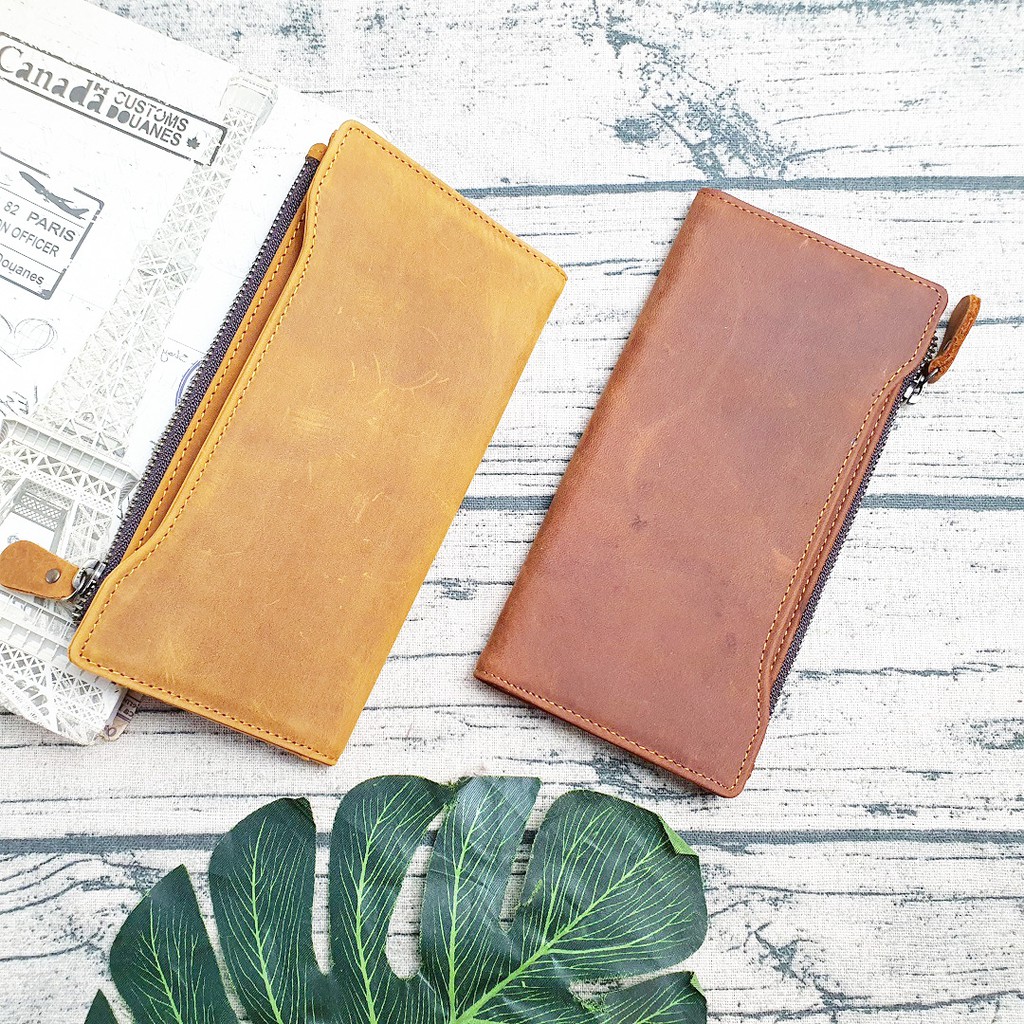 Ví dài nam da bò thật WL103VB   - 100% da bò thật, BH 3 năm