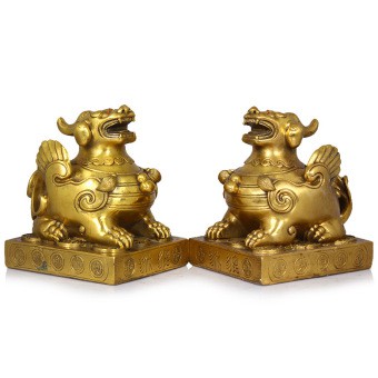 Cặp Tỳ Hưu Phong Thủy Bằng Đồng Nguyên Chất