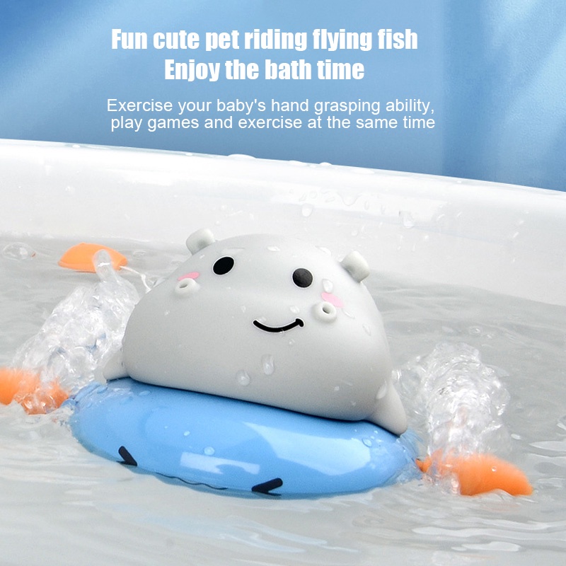 Đồ chơi SEA SUN TOYS kiểu động vật hoạt hình sử dụng dây cót dễ thương cho trẻ khi tắm