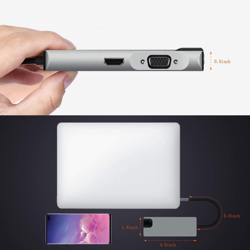 BORAG Đầu Đọc Thẻ Nhớ USB 3.0 4K HDMI Cho Laptop PC
