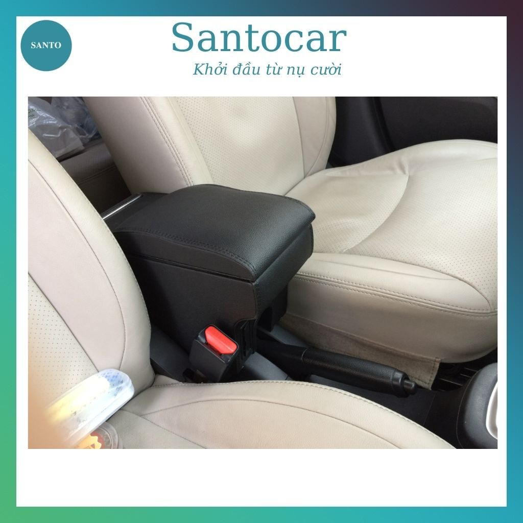 Hộp tỳ tay Attrage, bệ tỳ tay Attrage, tì tay xe Attrage Kibbet cao cấp- Santocar