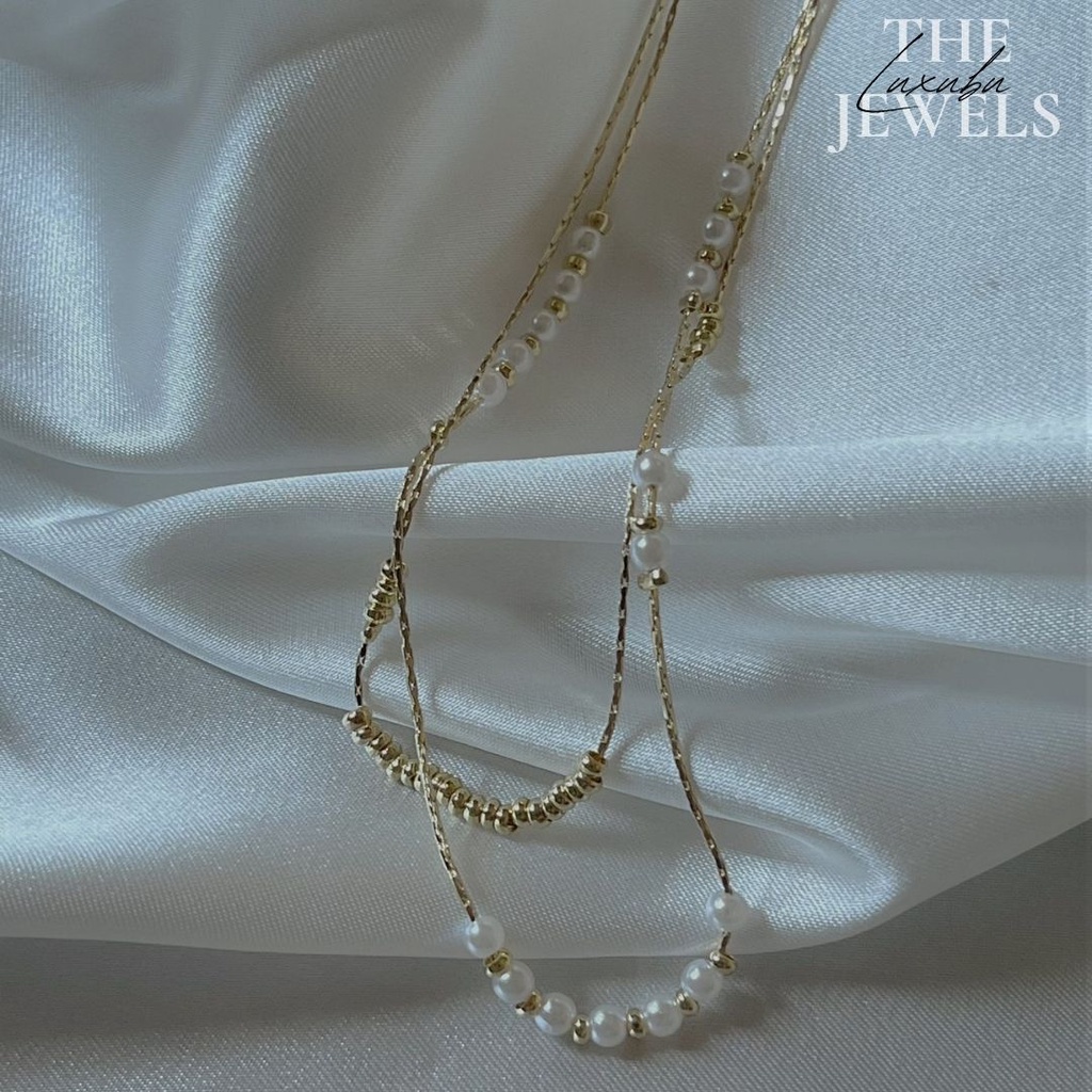 Dây Chuyền Titan 2 Lớp Phong Cách Hàn Quốc Cá Tính Dành Cho Nữ. The Luxubu Jewels